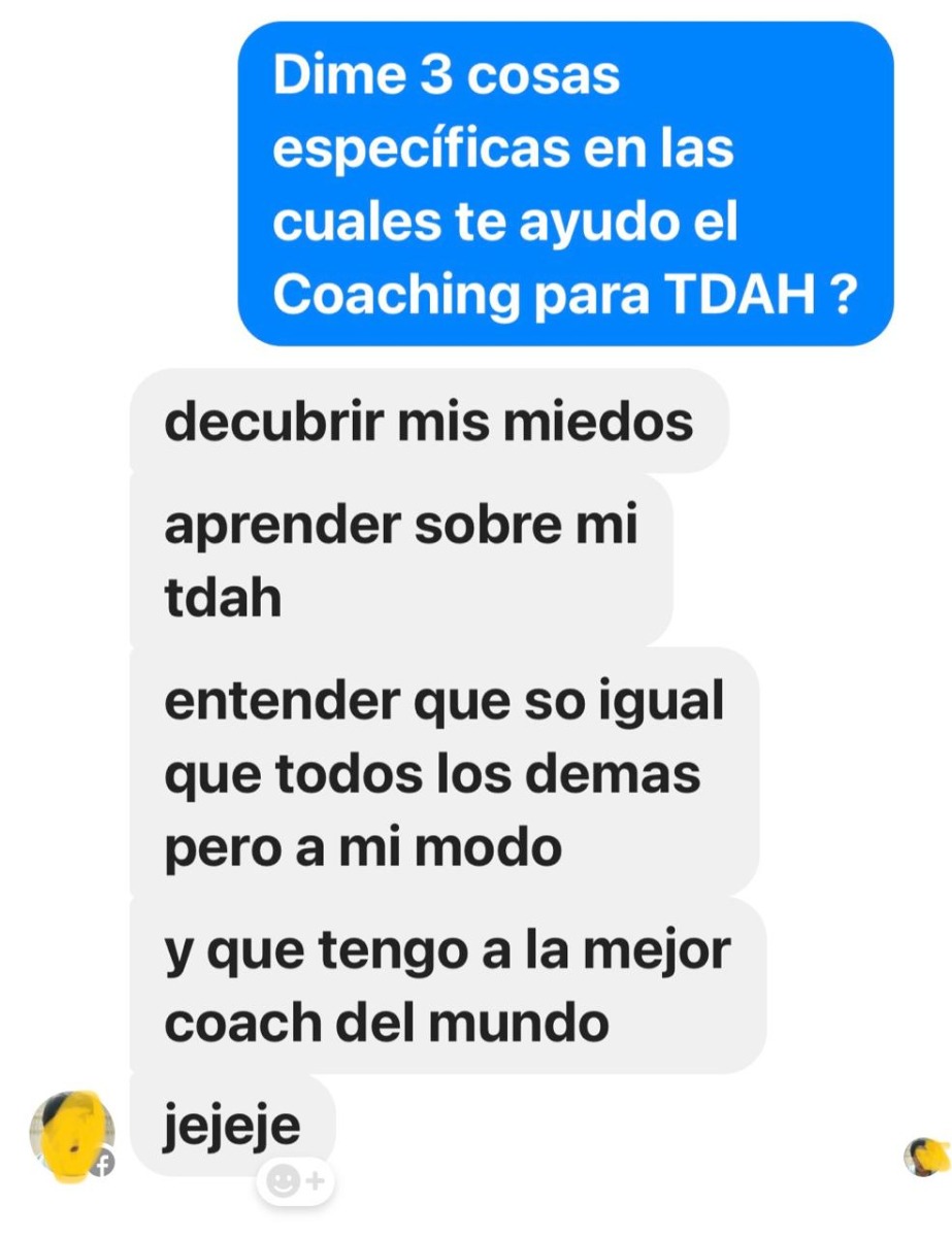 Coaching para jóvenes con TDAH (17 a 25 años)