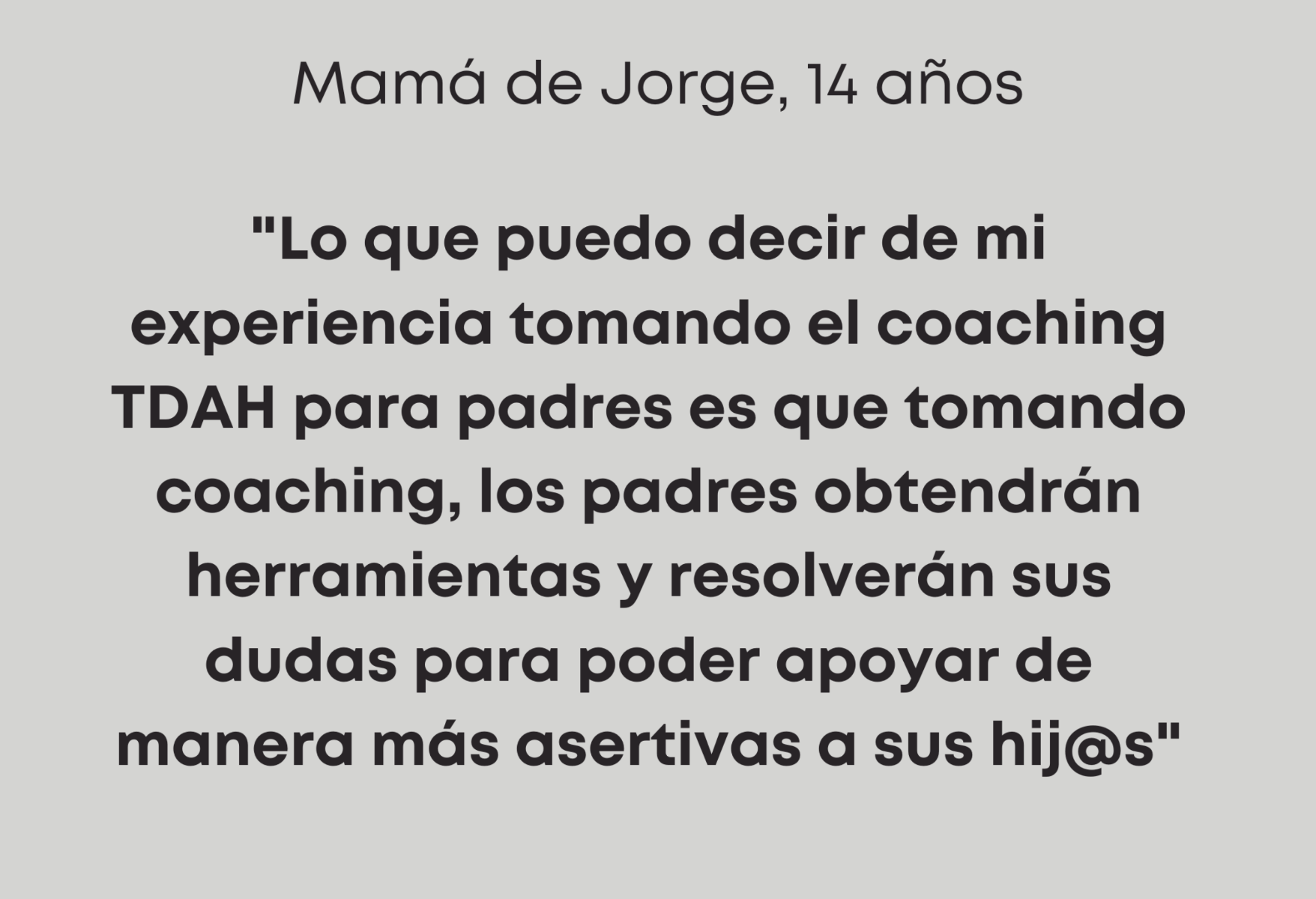 Coaching TDAH uno a uno para Padres
